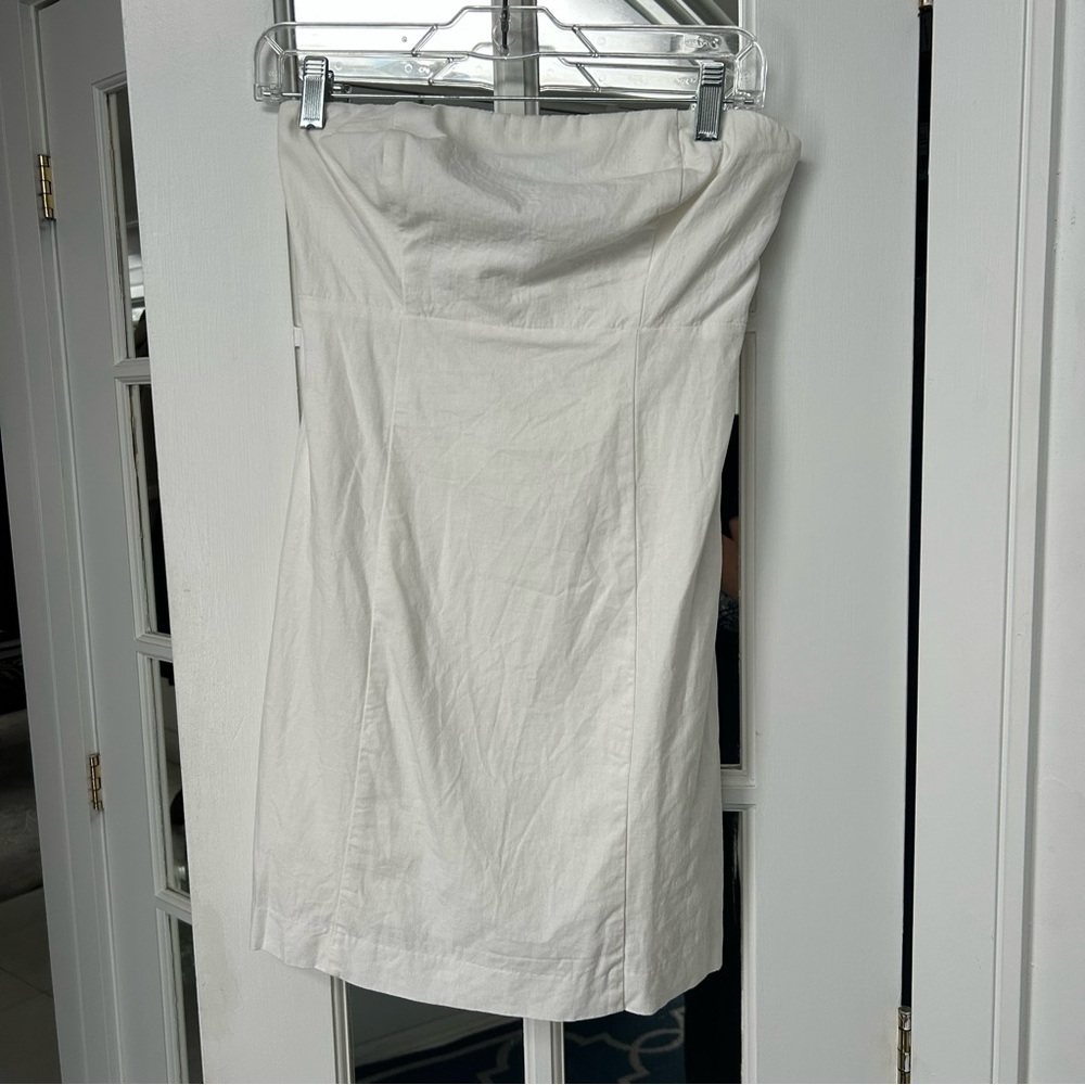 GAP White Linen Blend Mini Dress / Size XS
